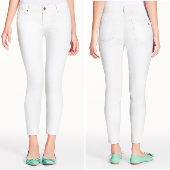 Kate Spade Broome Street Capri Cropped Jeans White - Picture 1 of 7